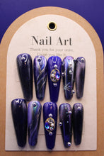 Load image into Gallery viewer, Midnight Blues Long Coffin Set
