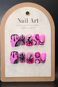Pink Pumpkins Square Set