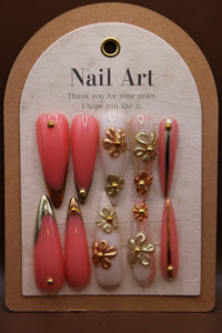 Metallic Peaches Stiletto set