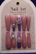 Load image into Gallery viewer, Purple Royalty Coffin Set
