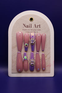 Purple Royalty Coffin Set